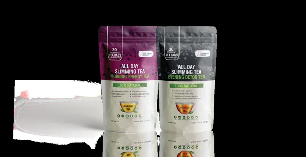All Day Slimming Tea Morning Energy and Evening Detox pouches