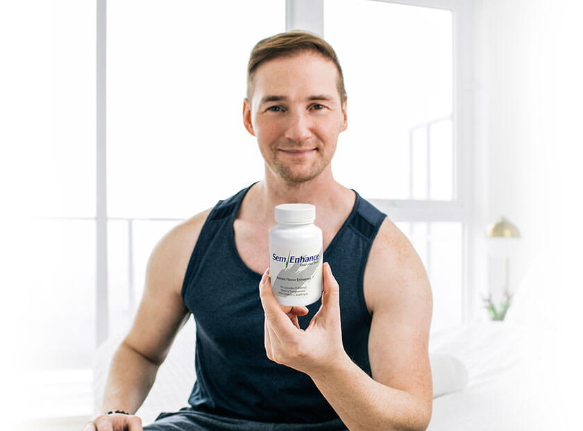SemEnhance bottle — semen flavour enhancer, 60 capsules